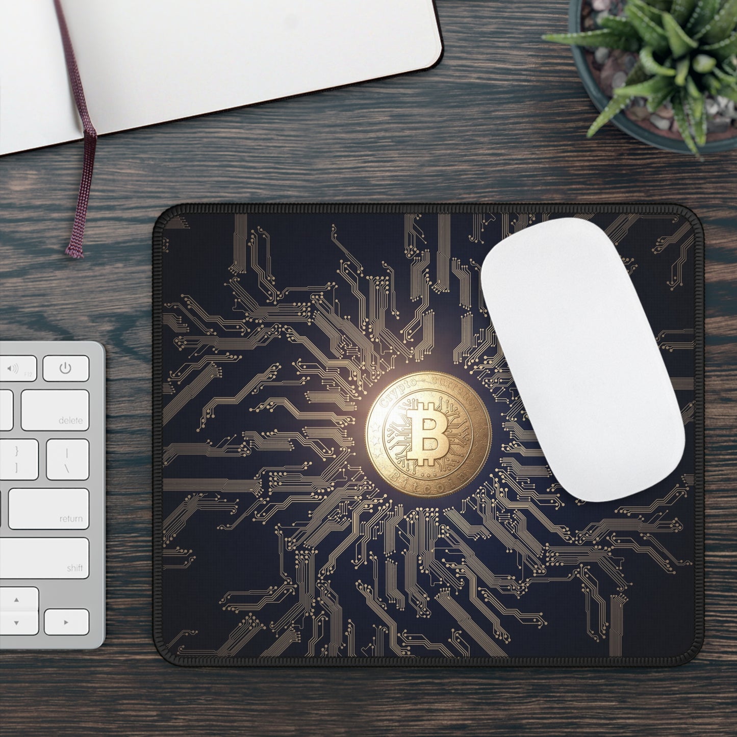Bitcoin Crypto Gaming Mouse Pad – Premium Neoprene Mouse Pad by KlickieKeyz