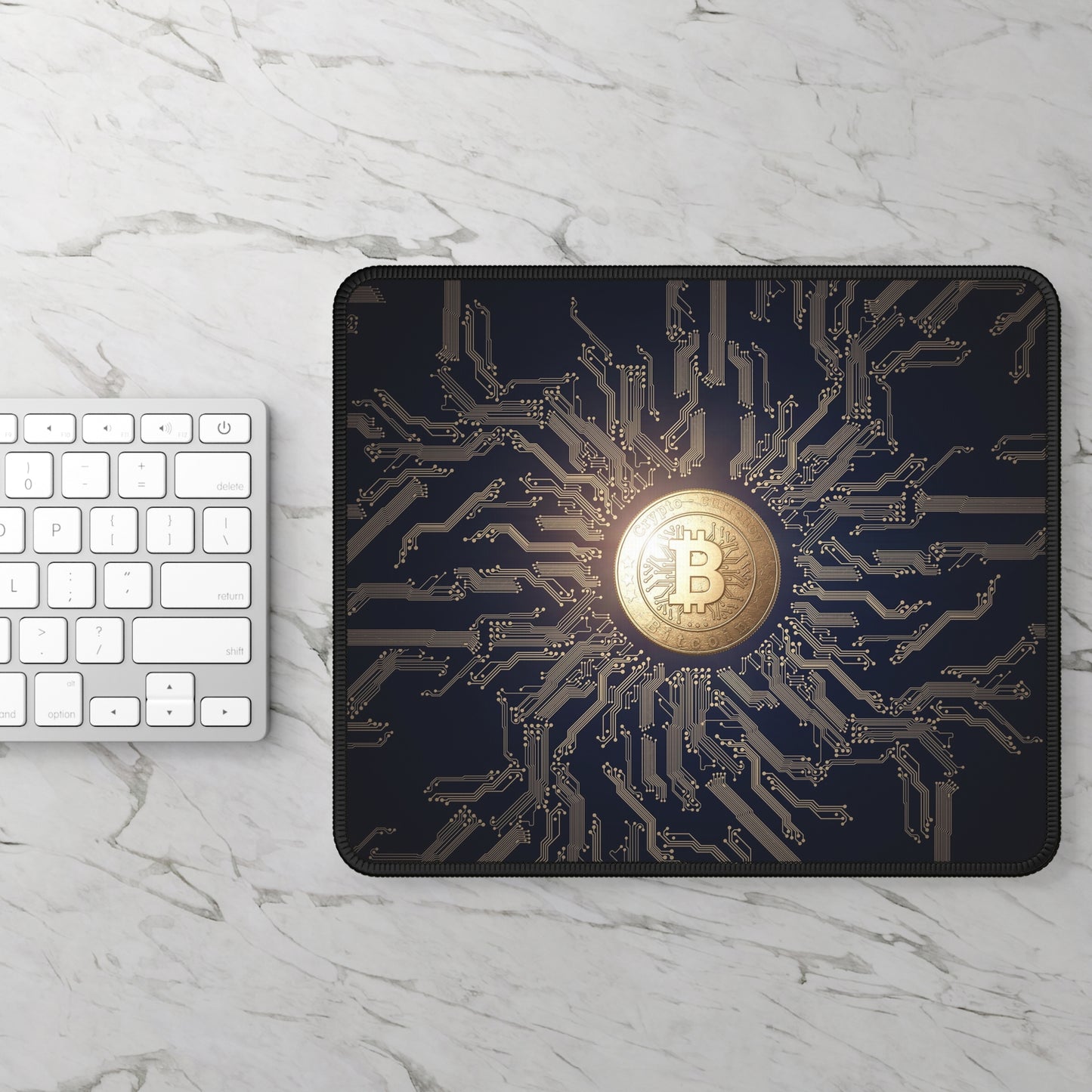 Bitcoin Crypto Gaming Mouse Pad – Premium Neoprene Mouse Pad by KlickieKeyz