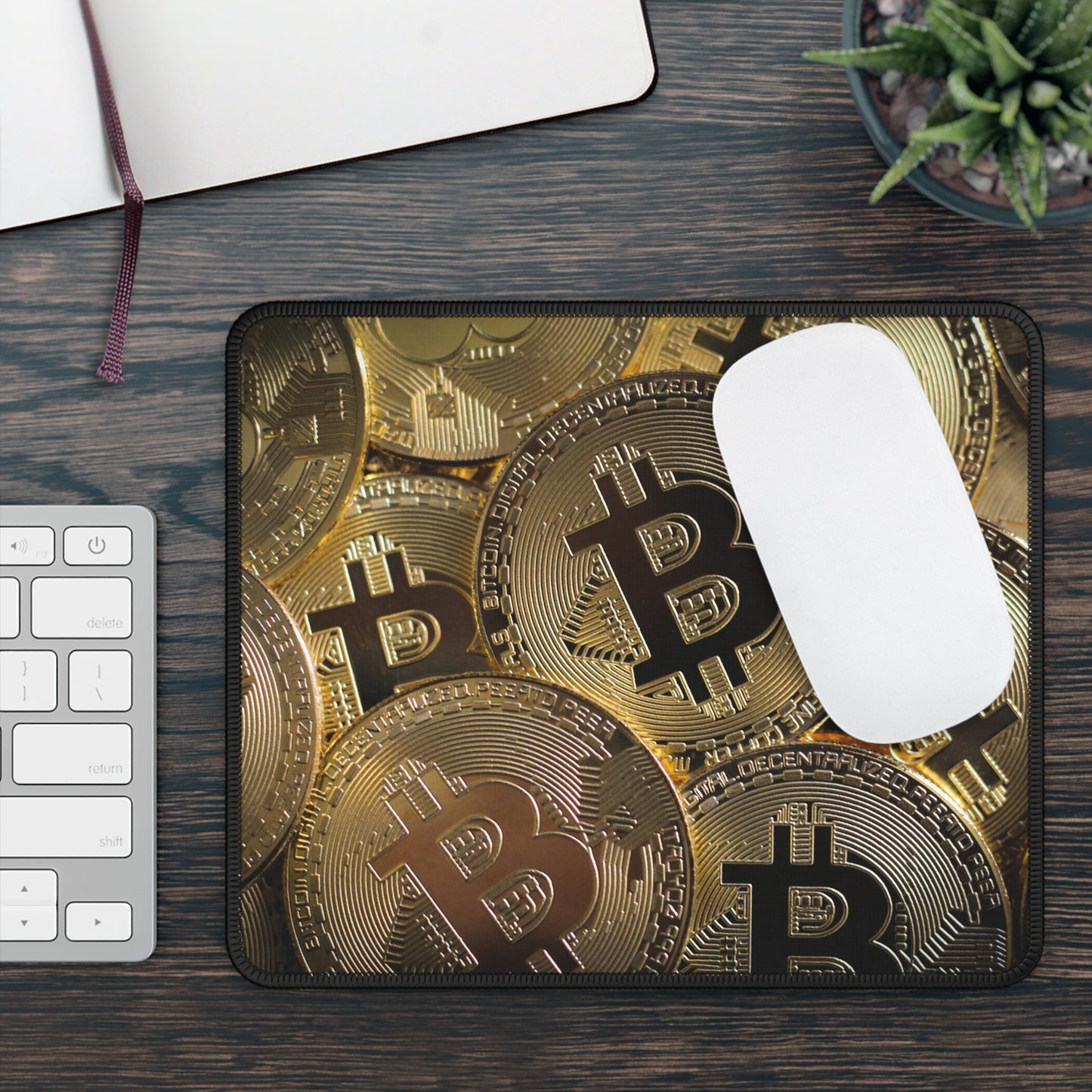 Bitcoin Crypto Gaming Mouse Pad – Premium Neoprene Mouse Pad by KlickieKeyz