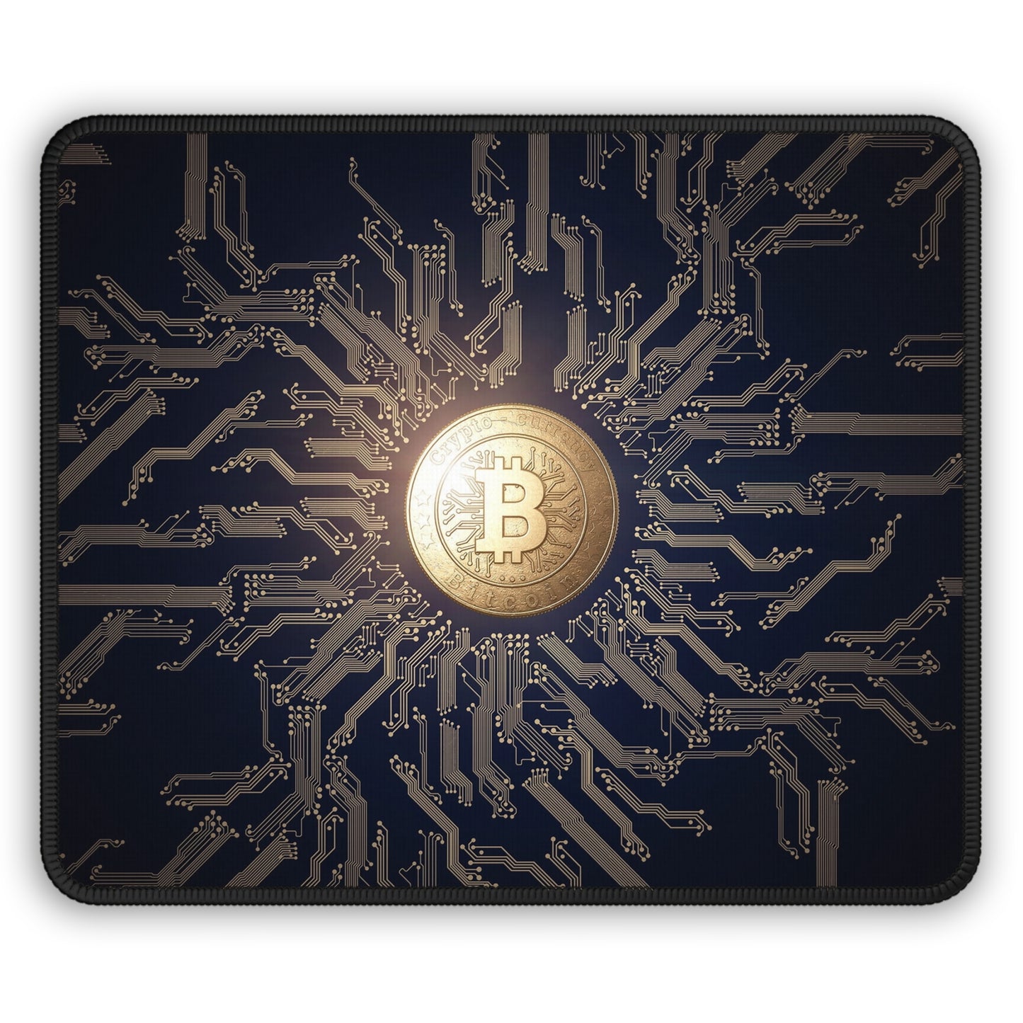 Bitcoin Crypto Gaming Mouse Pad – Premium Neoprene Mouse Pad by KlickieKeyz