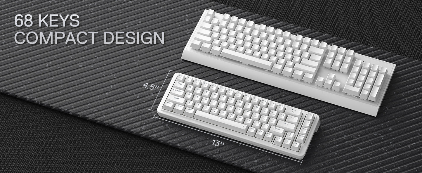 Redragon NOVA K709 Wired Mechanical Gaming Keyboard – 65% Gasket-Mounted by Redragon | Hosted by KlickieKeyz