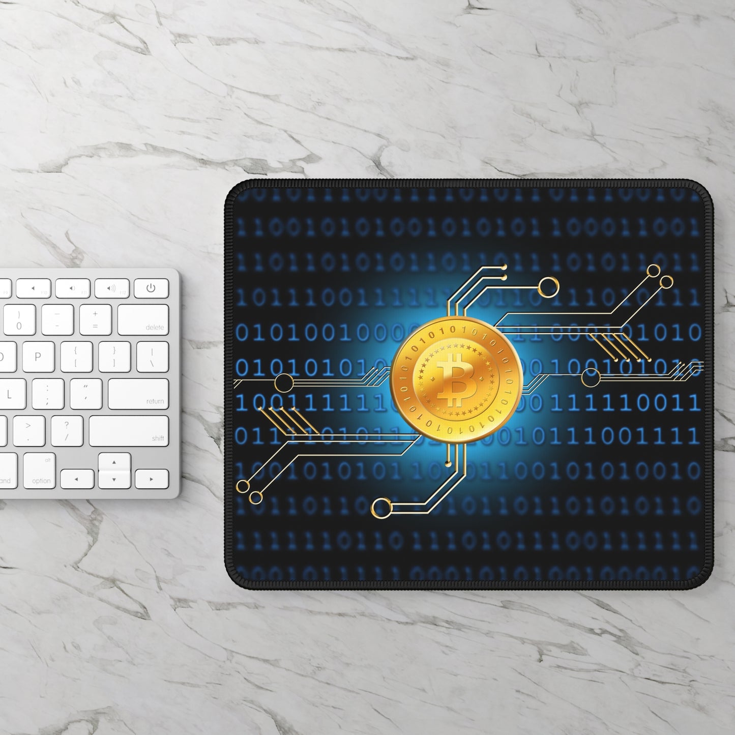 Bitcoin Crypto Gaming Mouse Pad – Premium Neoprene Mouse Pad by KlickieKeyz