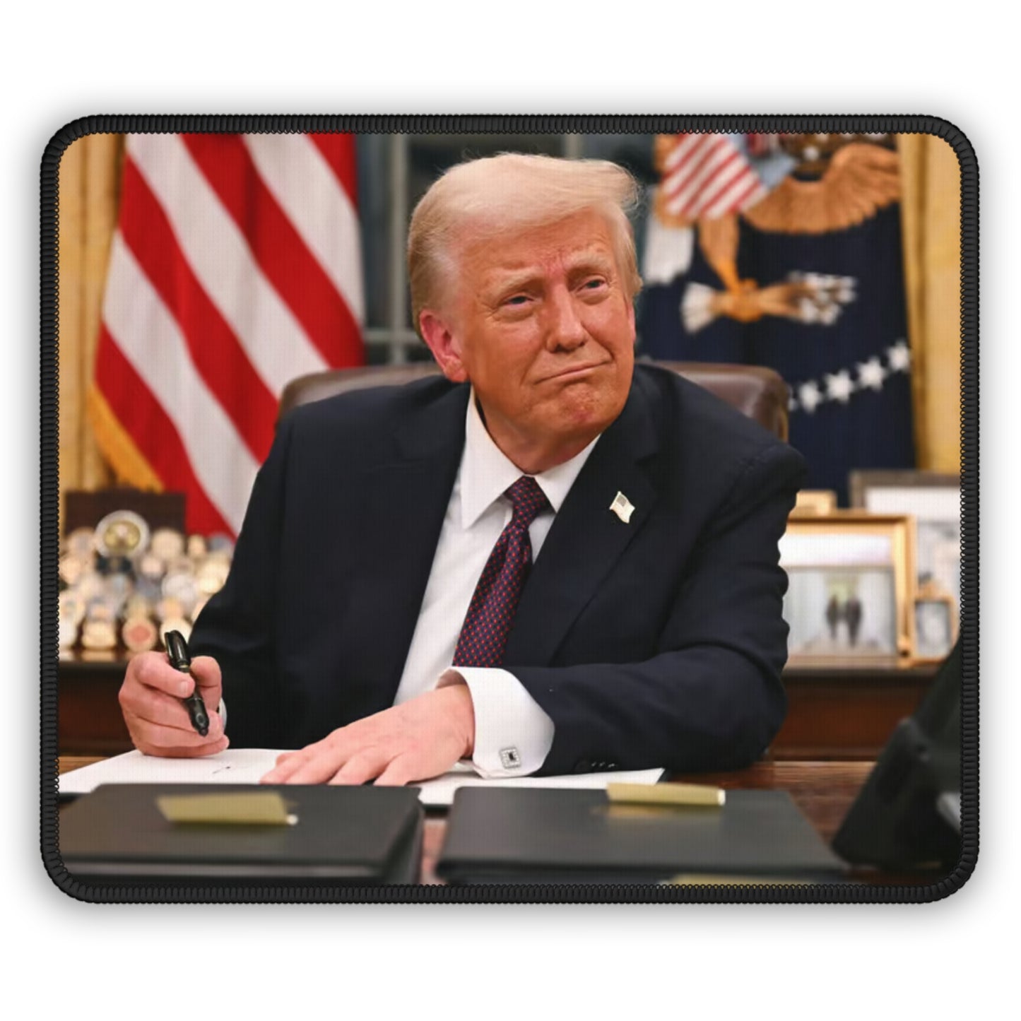 Donald Trump in Oval Office MAGA Mouse Pad – Office & Gaming Mouse Pad by KlickieKeyz