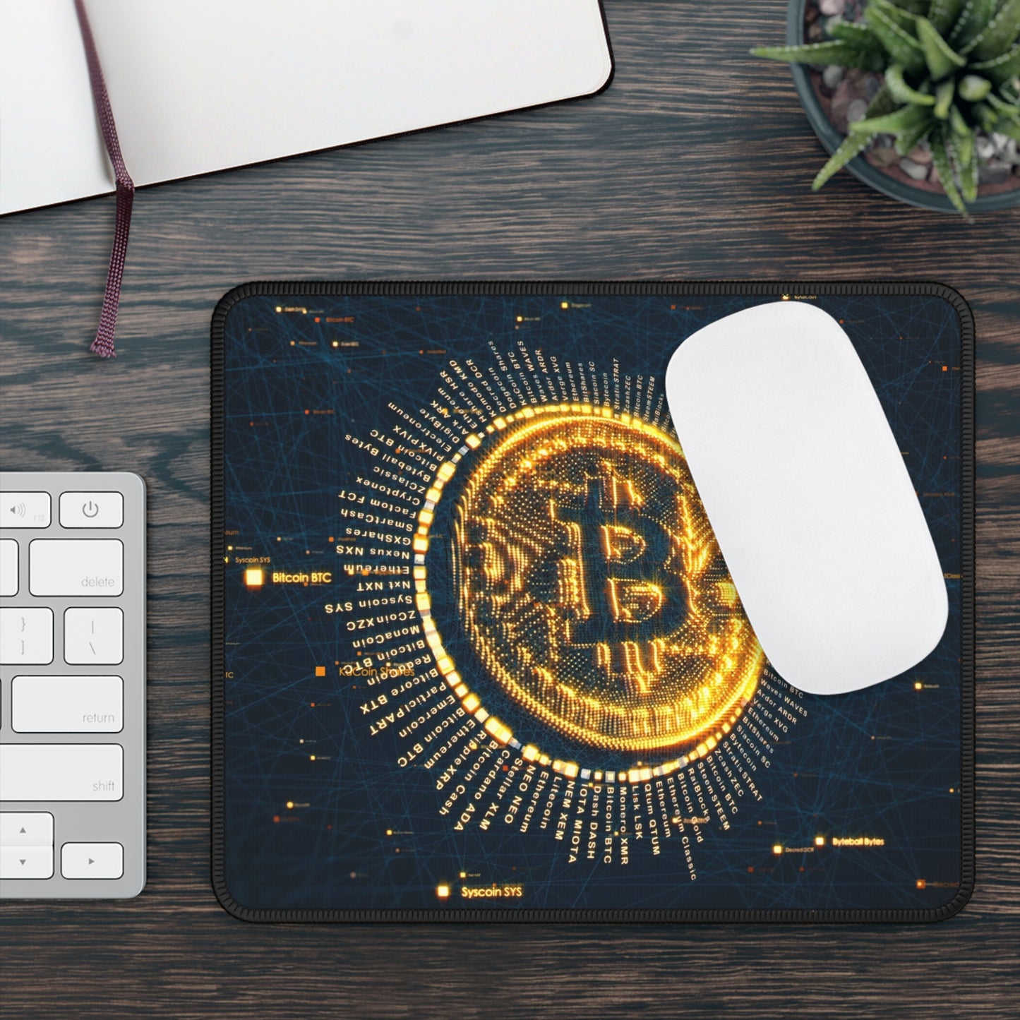 Bitcoin Crypto Gaming Mouse Pad – Premium Neoprene Mouse Pad by KlickieKeyz
