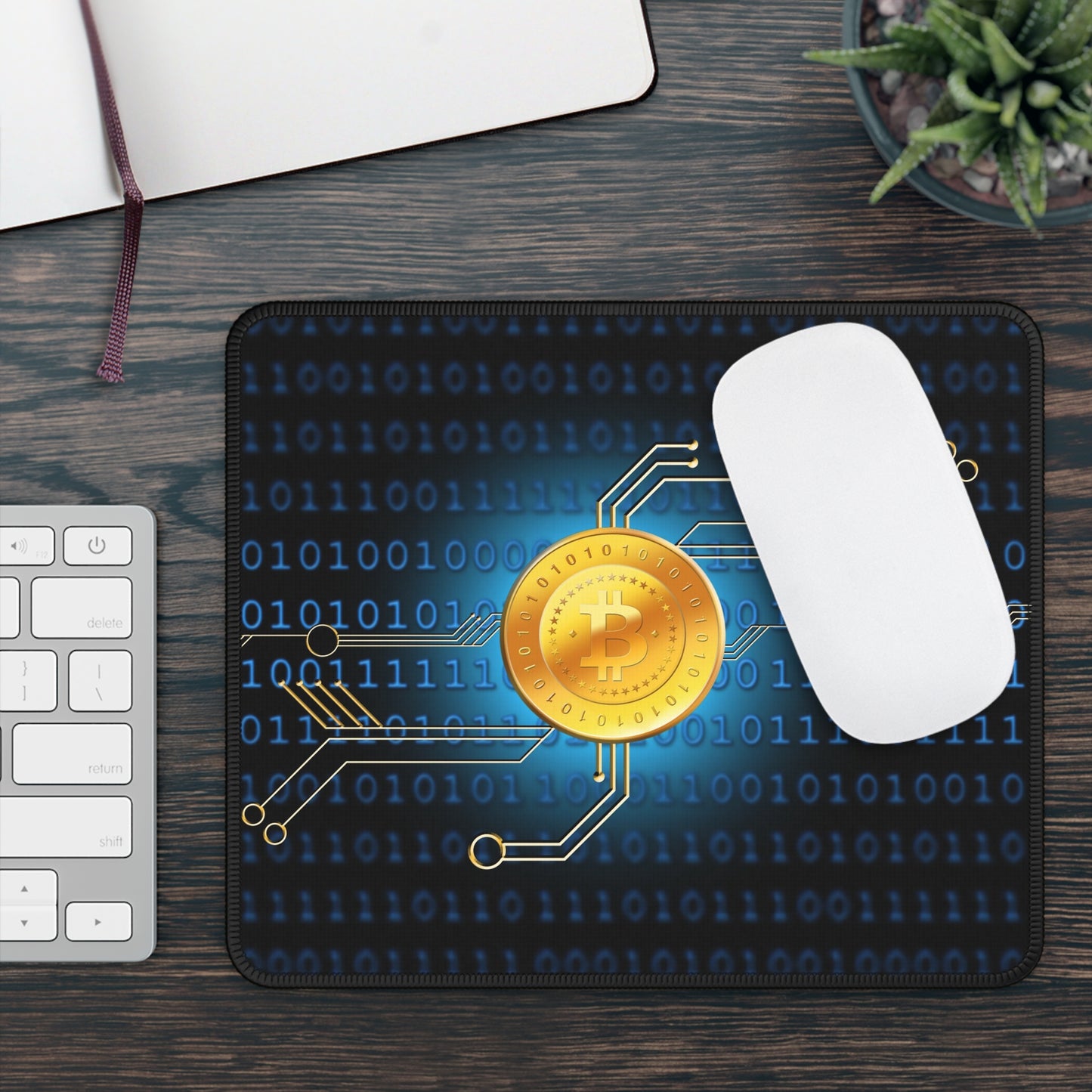 Bitcoin Crypto Gaming Mouse Pad – Premium Neoprene Mouse Pad by KlickieKeyz