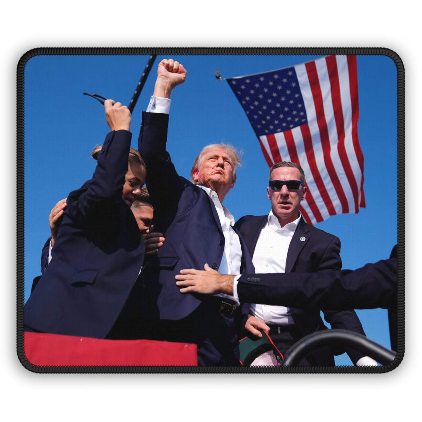 Donald Trump MAGA Fight Mouse Pad – Office & Gaming Mouse Pad by KlickieKeyz