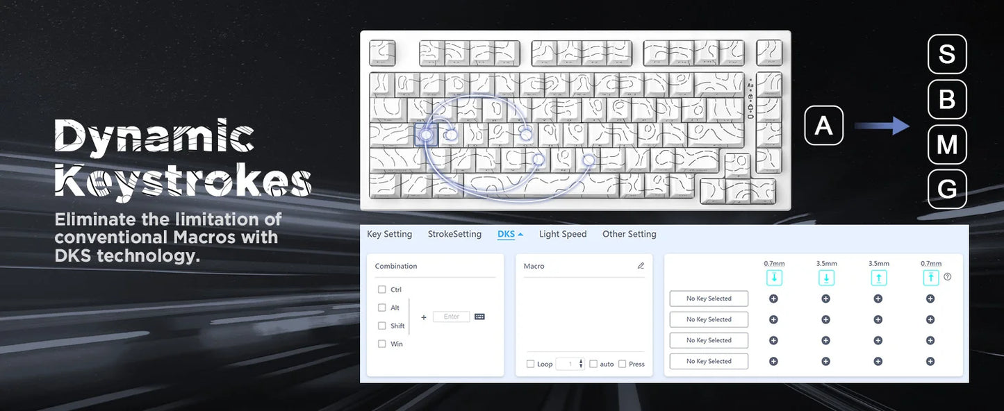 YUNZII RT80 Hall Effect 8K Rapid Trigger Mechanical Gaming Keyboard – 82-Key Wireless Adjustable Actuation Magnetic Hot-Swap Keeb hosted by KlickieKeyz