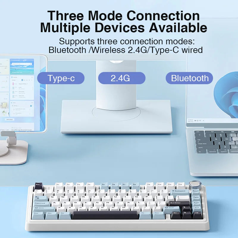 AULA EPOMAKER F75 – 2.4G Wireless/Bluetooth/Wired Gaming Mechanical Keyboard hosted by KlickieKeyz