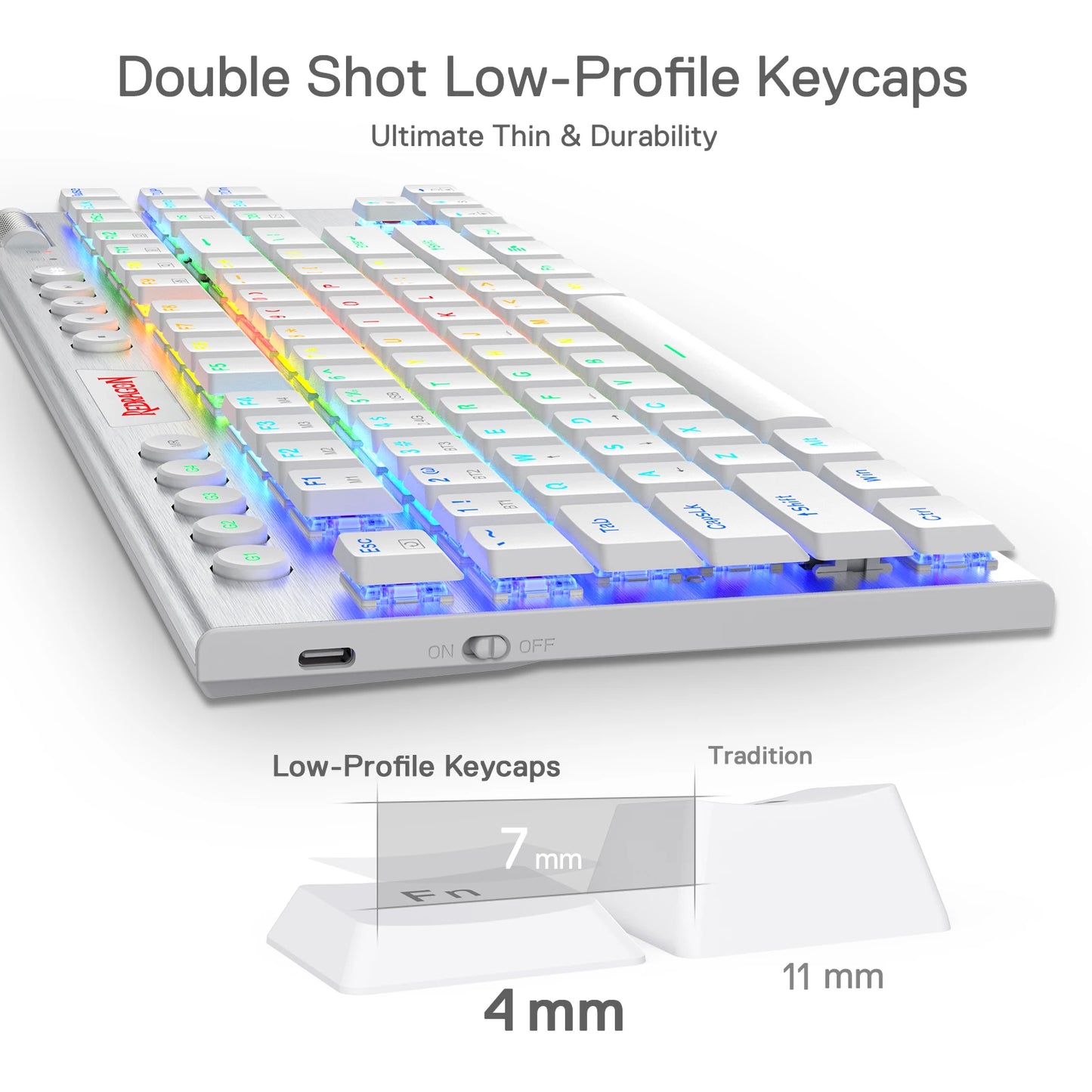 Redragon HORUS TKL K621 Low Profile Mechanical Keyboard – Redragon | Hosted by KlickieKeyz