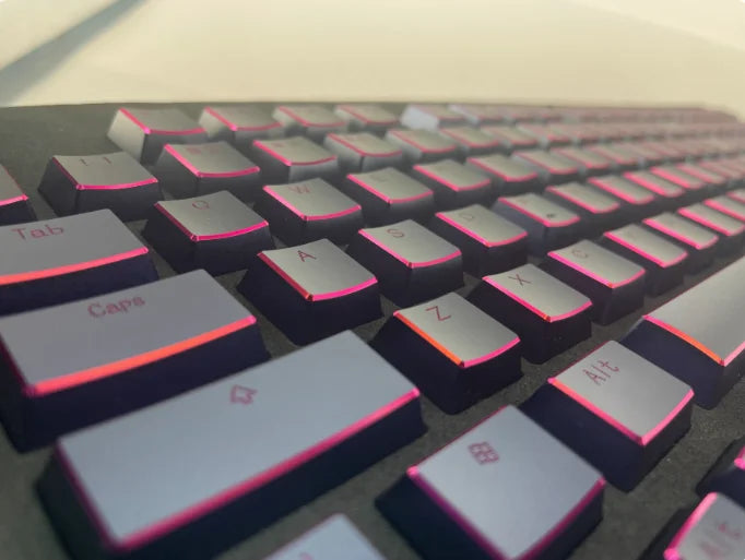 Aluminum Alloy Keycaps Full Set Custom Metal Gloss Transparent Point Keycaps 108/87keys XDA Artisan Key Cap Mechanical Keyboard