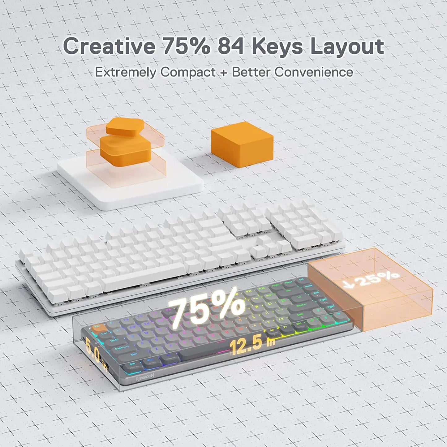 Redragon AZURE K652 – Wireless Mechanical Keyboard for Windows & Mac hosted by KlickieKeyz