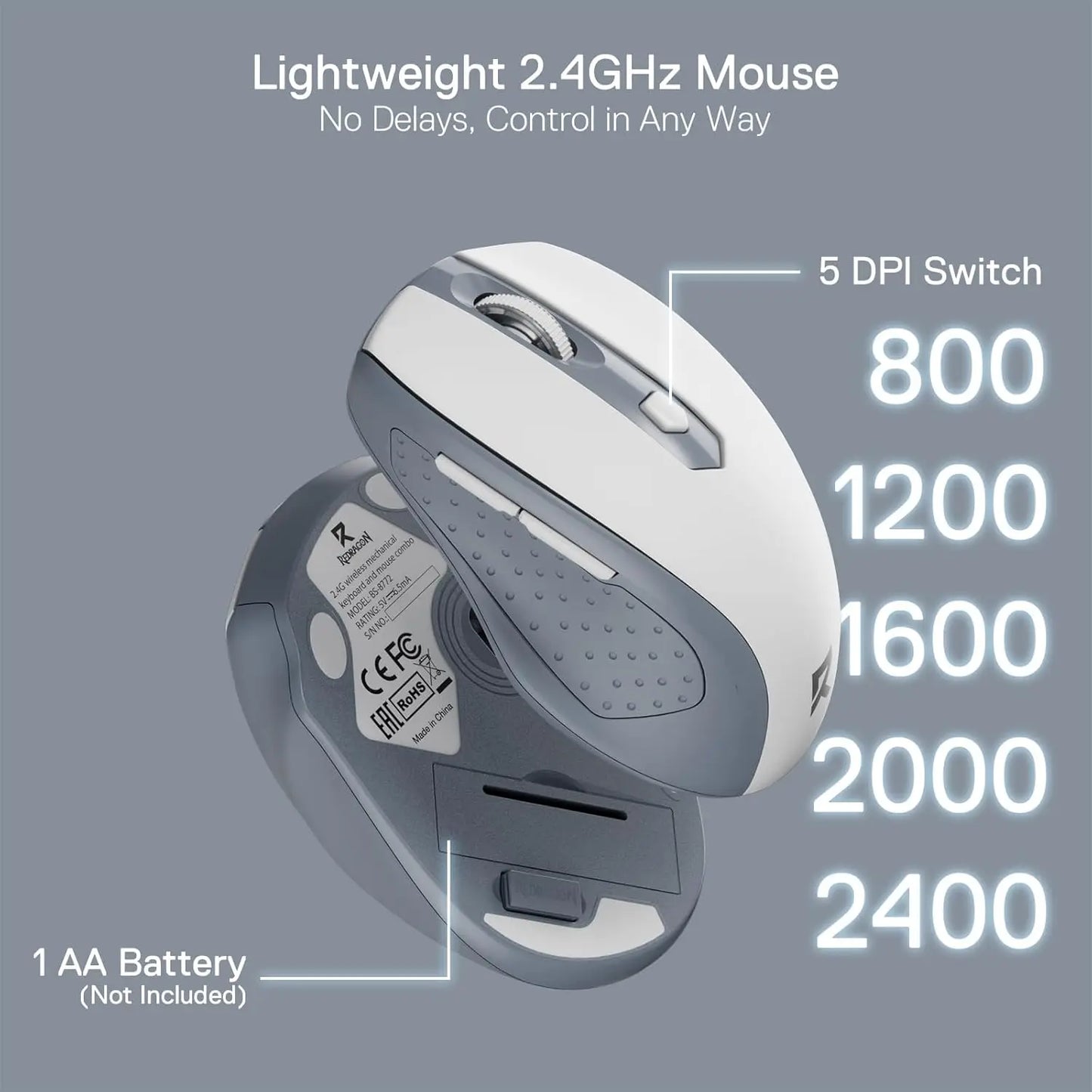 Redragon BS8772 Wireless Keyboard and Mouse Combo – hosted by KlickieKeyz