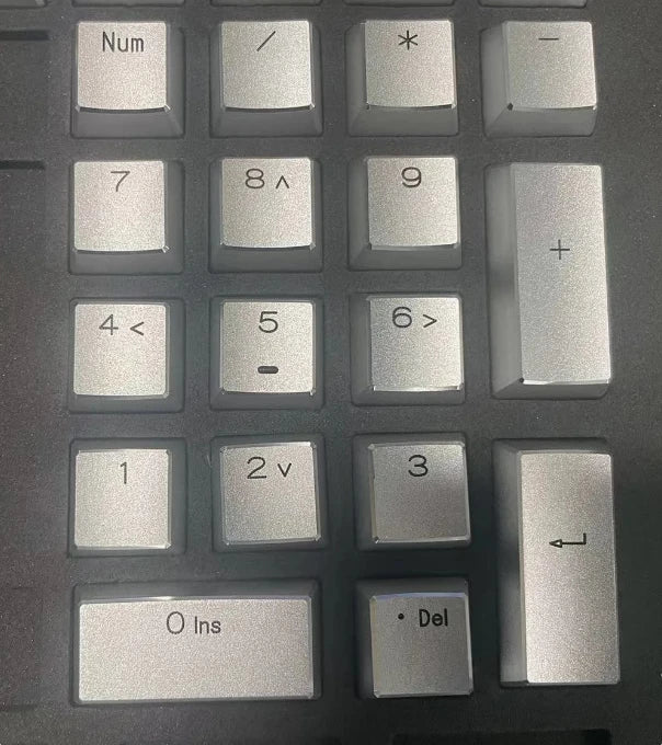 Aluminum Alloy Keycaps Full Set Custom Metal Gloss Transparent Point Keycaps 108/87keys XDA Artisan Key Cap Mechanical Keyboard