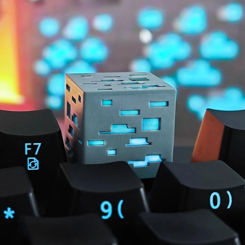 Minecraft Ore Block Keycaps by KlickieKeyz