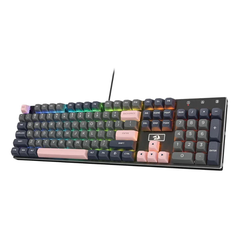 Redragon DEVARAJAS K556 SE (Sakura Pink) – 100% Full-Size Mechanical Keyboard hosted by KlickieKeyz