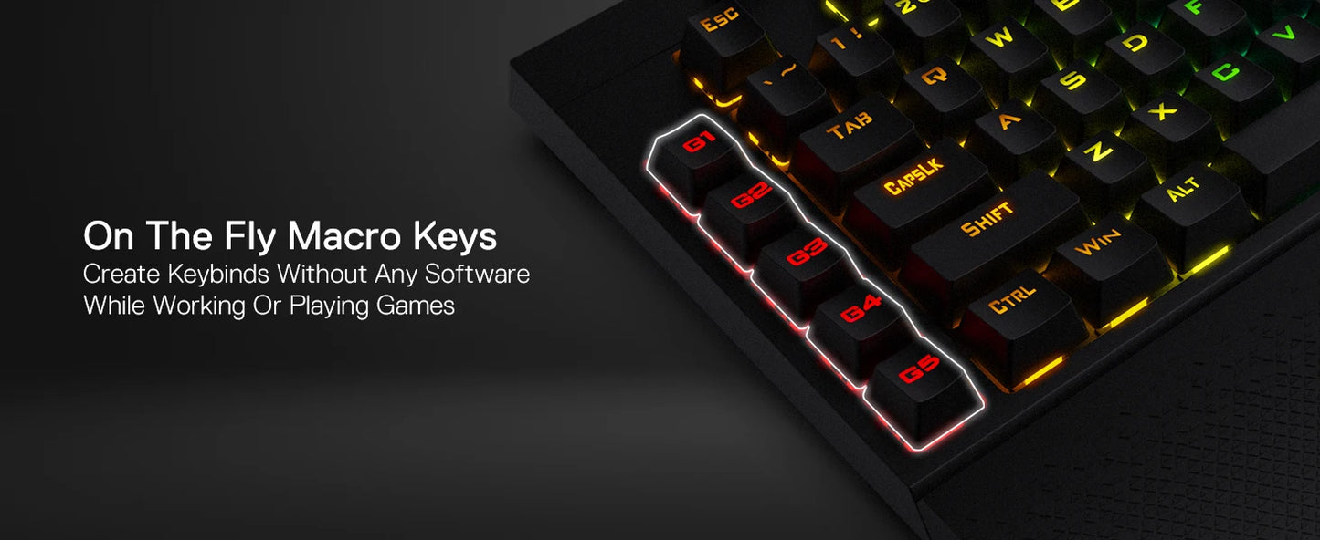 Redragon VISHNU K596 Wired Keyboard – hosted by KlickieKeyz