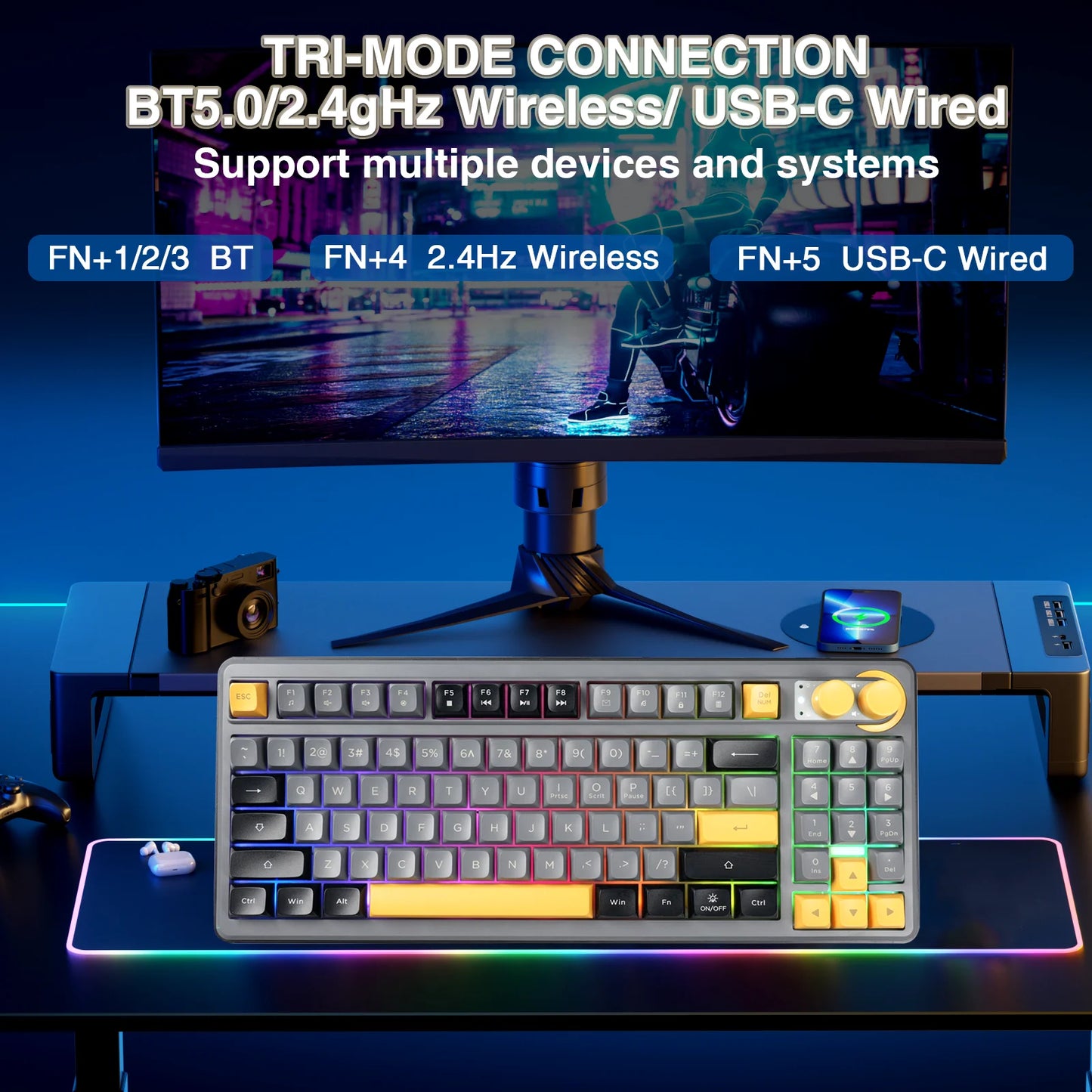 SOLAKAKA SK90 – Tri-Mode Wireless Ergonomic Keyboard hosted by KlickieKeyz