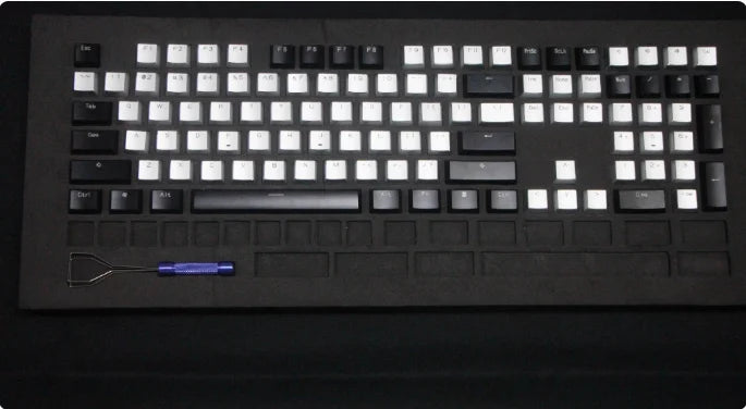 Aluminum Alloy Keycaps Full Set Custom Metal Gloss Transparent Point Keycaps 108/87keys XDA Artisan Key Cap Mechanical Keyboard