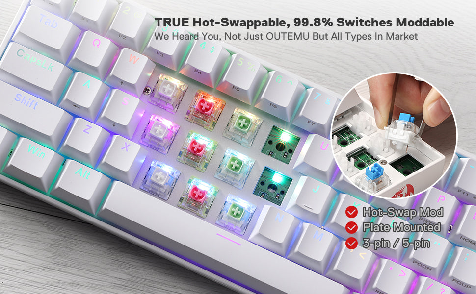 Redragon DRACONIC K530 PRO Wireless Mechanical Keyboard – by Redragon hosted by Klickiekeyz