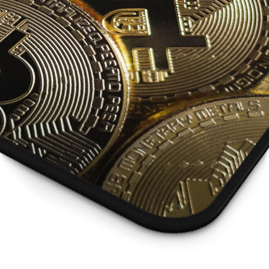 Bitcoin Crypto Desk Mat – Digital Currency Themed Desk Mat by KlickieKeyz