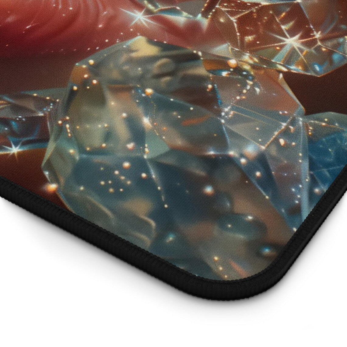 Anime Girl Fan Art – Diamond Mouth Aesthetic Desk Mat by KlickieKeyz