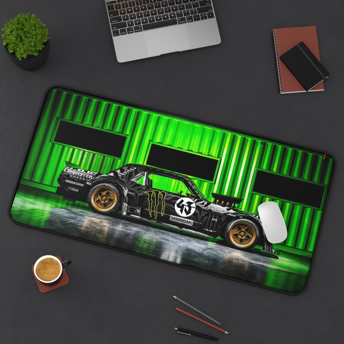Ken Block’s Hoonicorn Mustang Desk Mat – High-Performance Desk Mat by KlickieKeyz