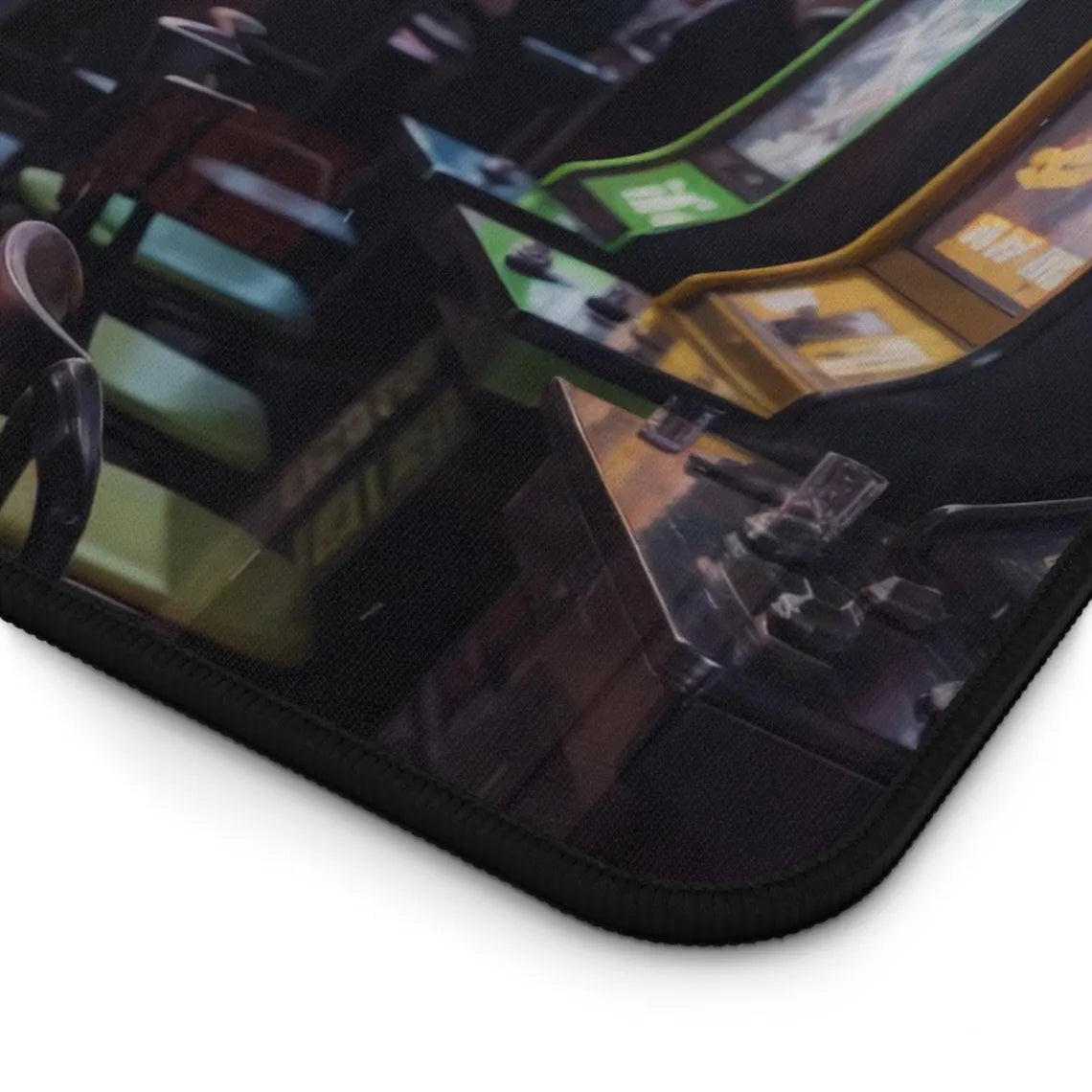 Beautiful Anime Girl with Tattoos in Arcade XL Gaming Mouse Pad – Retro Arcade Desk Mat by KlickieKeyz