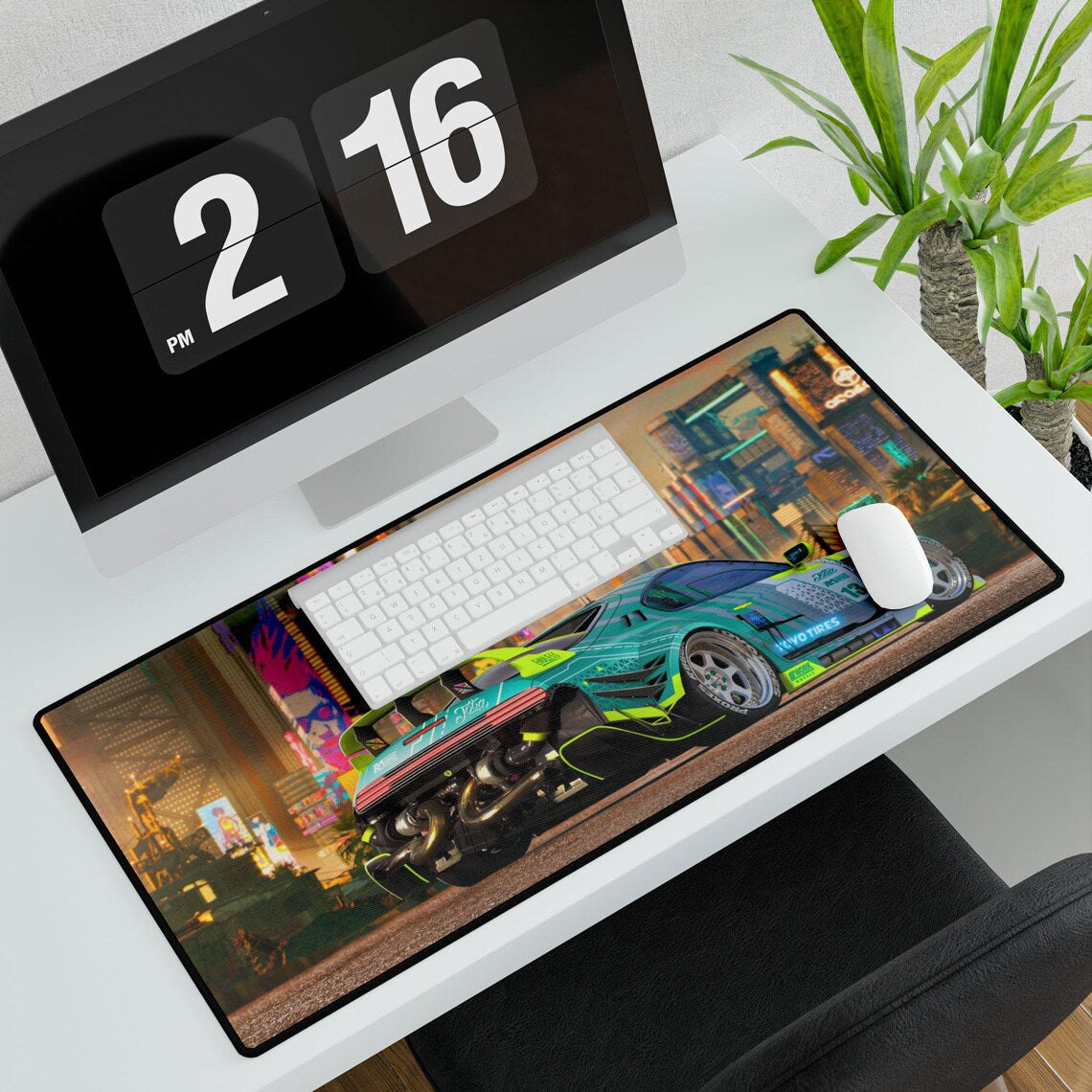 Toyota Supra Tokyo Cityscape XL Gaming Mouse Pad – JDM Legend Desk Mat by Klickiekeyz