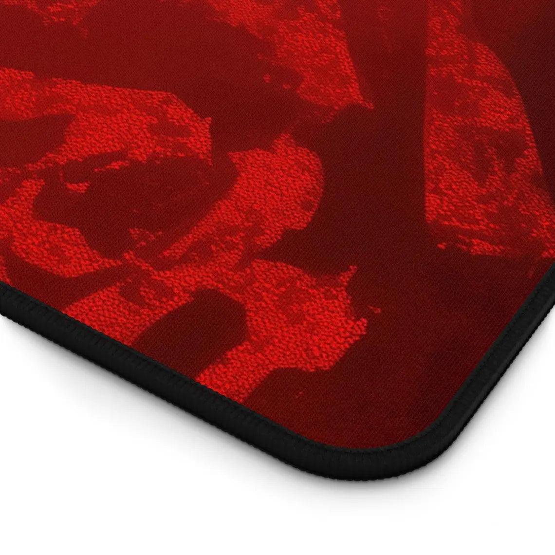 Beautiful Anime Girl with Tattoos on Red Background XL Gaming Mouse Pad – Bold & Edgy Desk Mat by KlickieKeyz