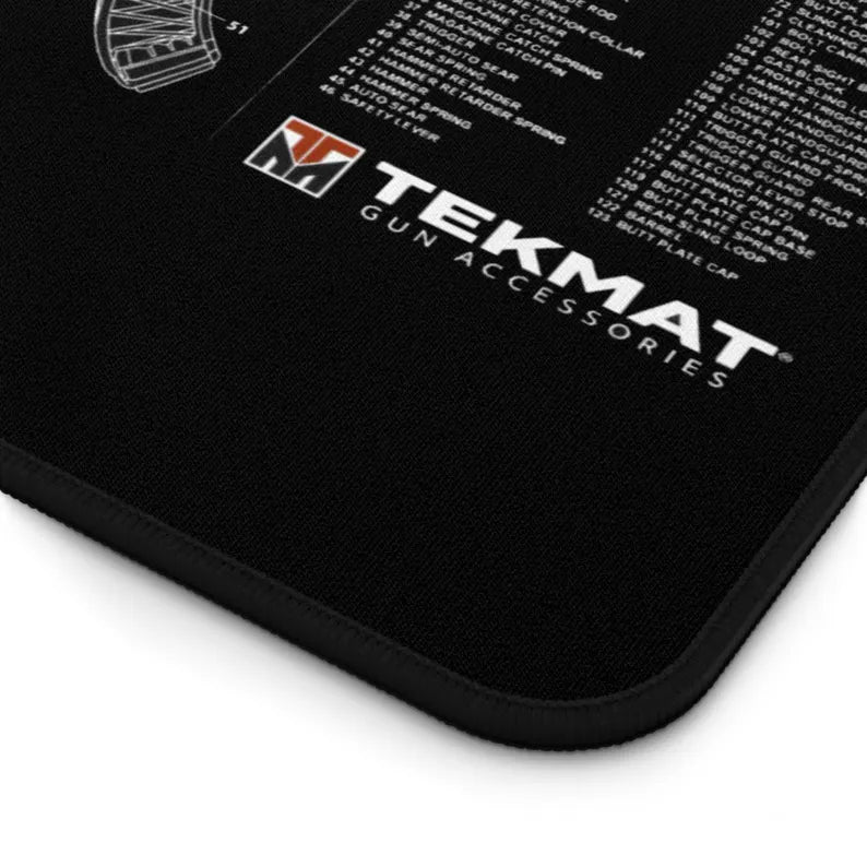 AK-47 Gun Parts Schematic Desk Mat – Cleaning and Maintenance Reference Mat by KlickieKeyz