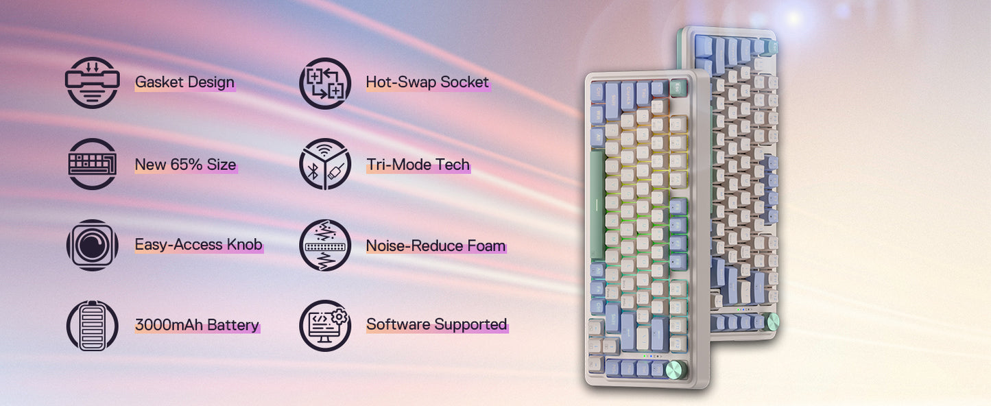 Redragon UCAL K673 PRO – 75% Mechanical Gaming Keyboard hosted by KlickieKeyz