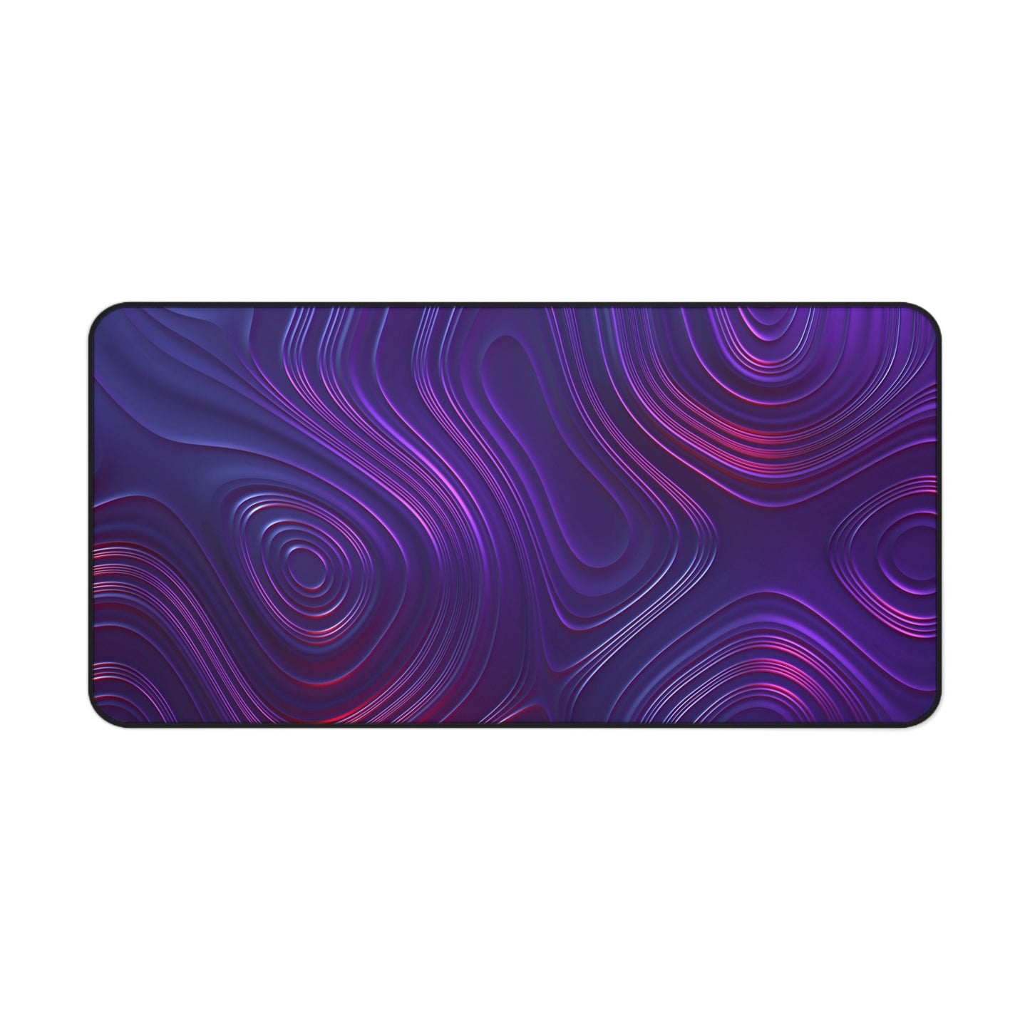 Abstract Purple & Pink Ripple Waves Desk Mat – Dreamy Desk Mat by KlickieKeyz