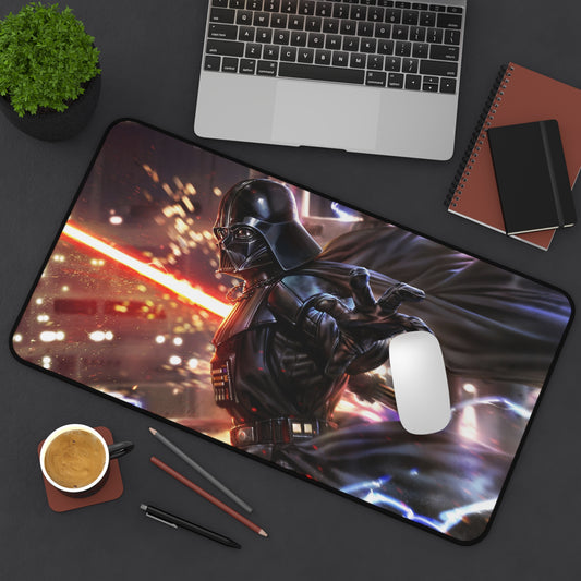 Darth Vader Intense Fight Fan Art Desk Mat – Star Wars Battle Scene Desk Mat by KlickieKeyz
