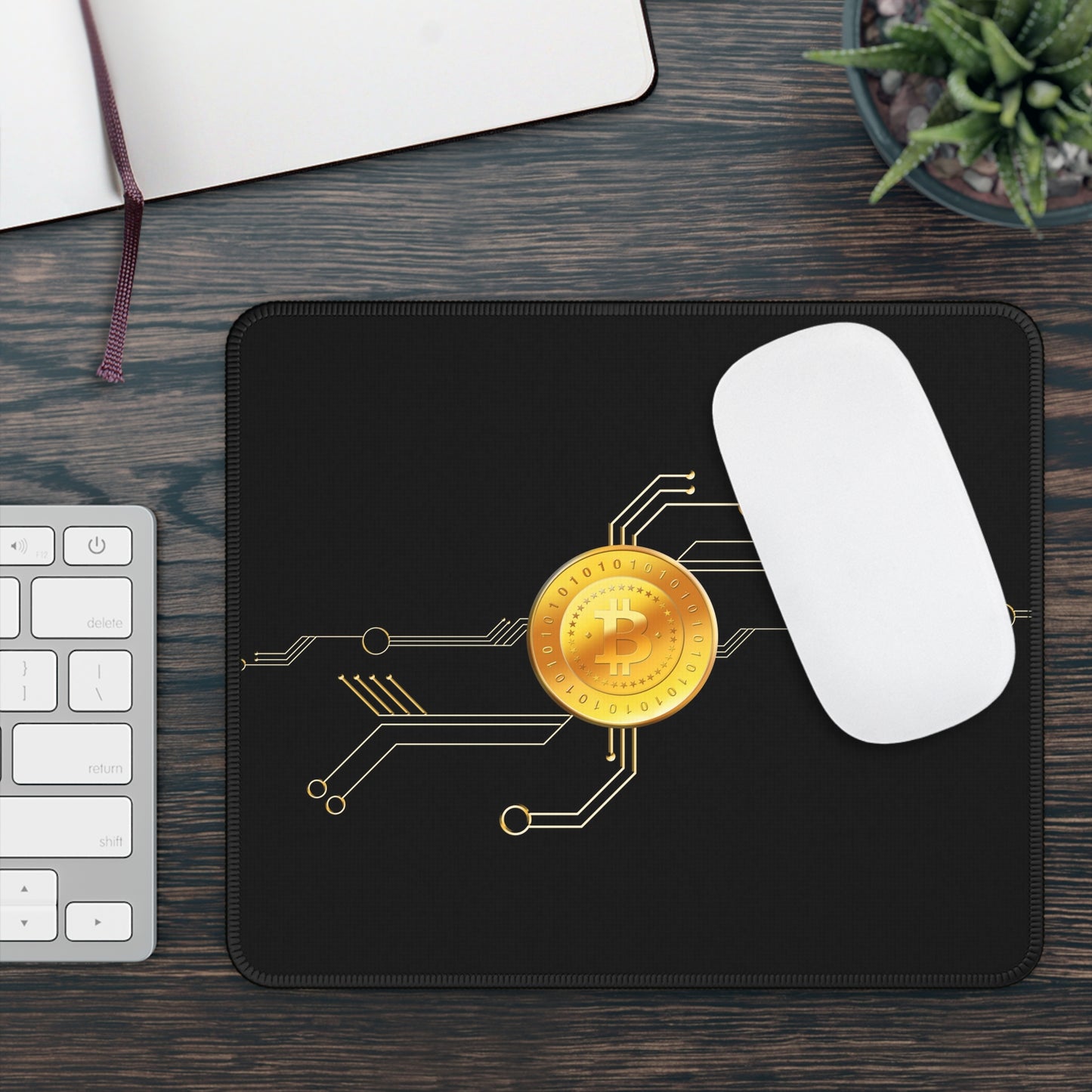 Bitcoin Crypto Gaming Mouse Pad – Premium Neoprene Mouse Pad by KlickieKeyz