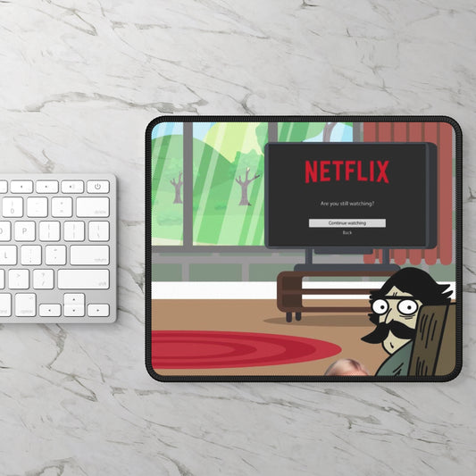 Mind Your Business Netflix & Chill Mouse Pad – Funny Gaming & Office Mouse Pad by KlickieKeyz