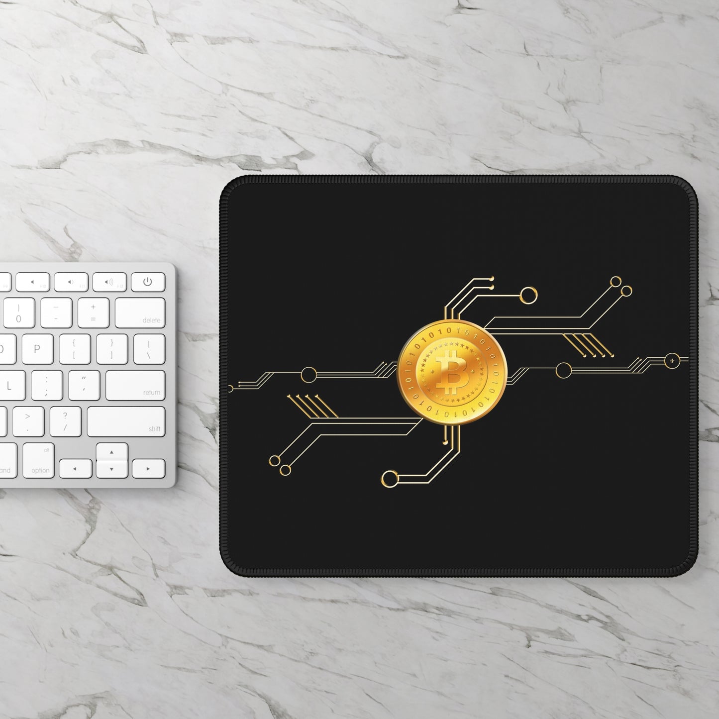 Bitcoin Crypto Gaming Mouse Pad – Premium Neoprene Mouse Pad by KlickieKeyz