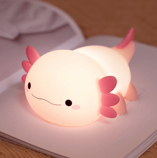 Axolotl Silicone Decorative Desk Lamp – USB Type-C Rechargeable by KlickieKeyz