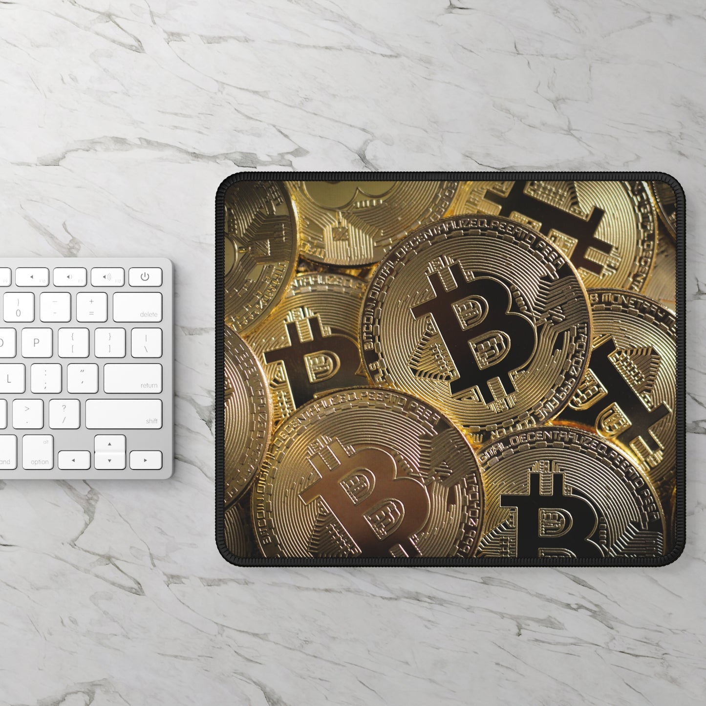 Bitcoin Crypto Gaming Mouse Pad – Premium Neoprene Mouse Pad by KlickieKeyz
