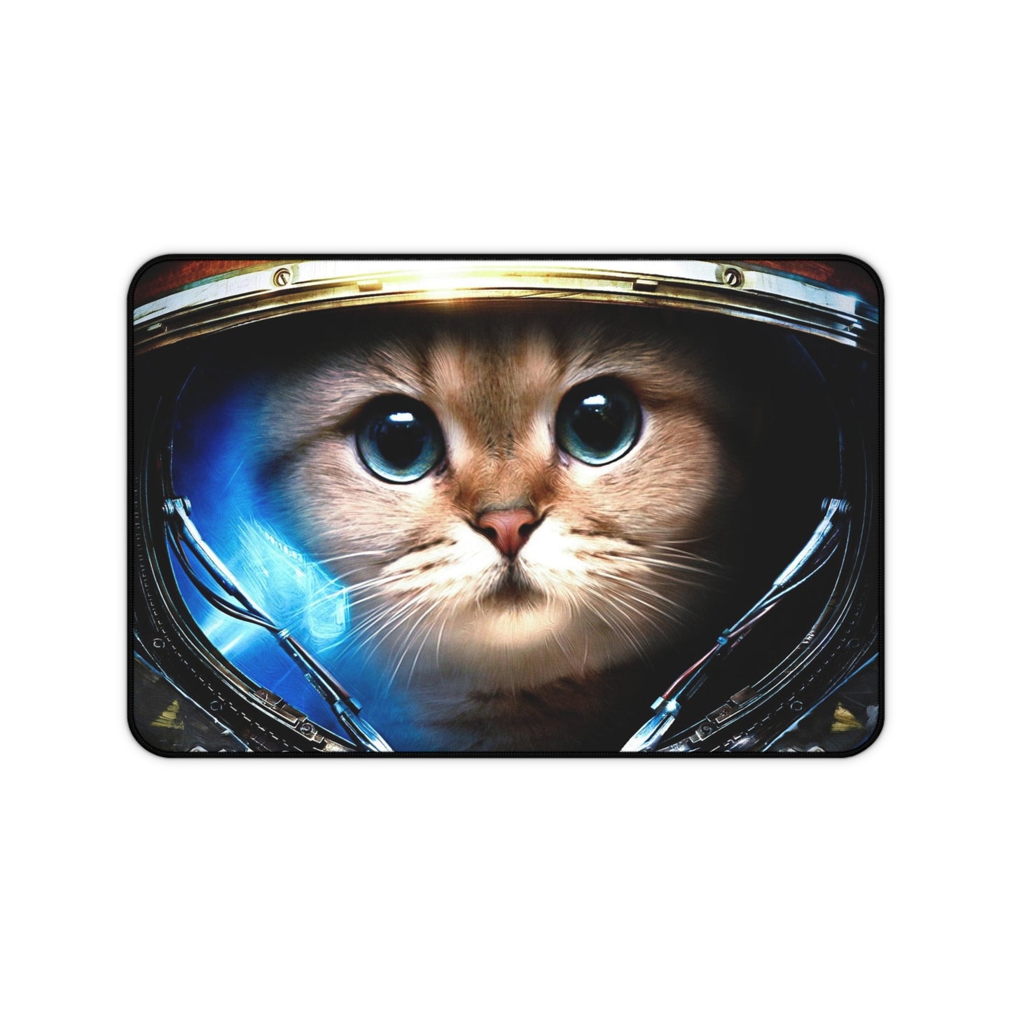 Adventure Space Cat Astronaut Desk Mat – Cosmic Desk Mat by KlickieKeyz