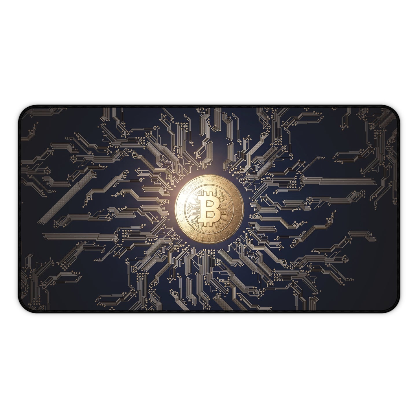 Bitcoin Crypto Desk Mat – Digital Currency Themed Desk Mat by KlickieKeyz