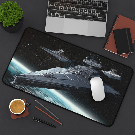 Imperial Star Destroyer Fan Art Desk Mat – Star Wars Galactic Fleet Desk Mat by KlickieKeyz