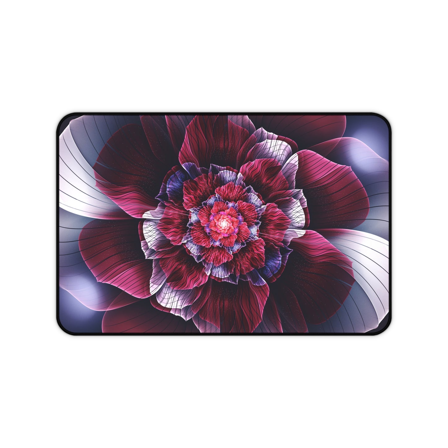 Pink & White Flower Desk Mat – Elegant Floral Desk Mat by KlickieKeyz