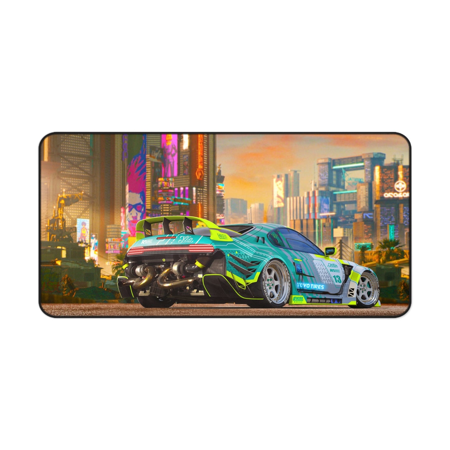 Toyota Supra Tokyo Cityscape XL Gaming Mouse Pad – JDM Legend Desk Mat by Klickiekeyz