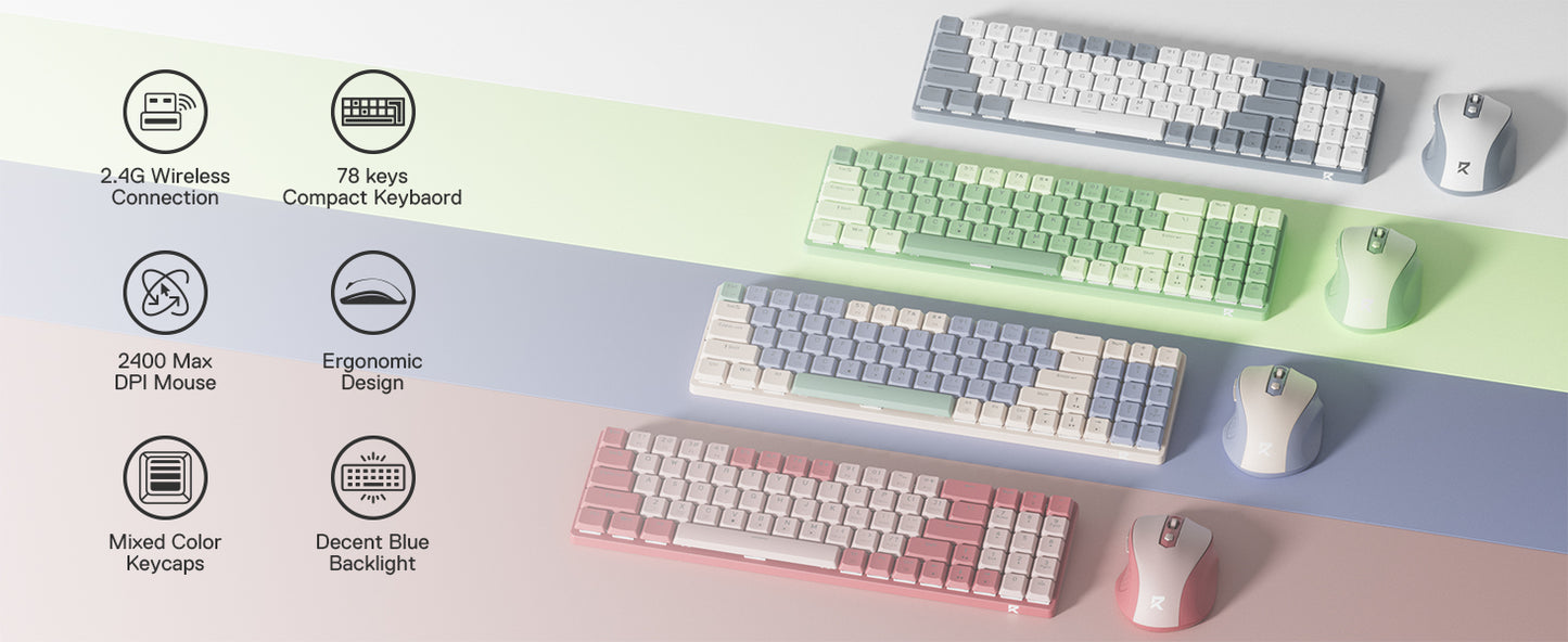 Redragon BS8772 – Wireless Keyboard and Mouse Combo hosted by KlickieKeyz