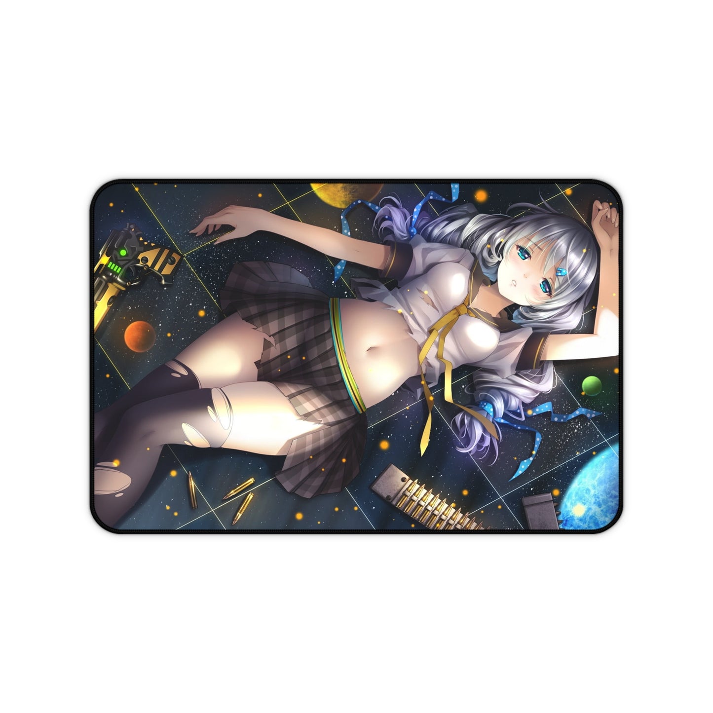 Beautiful Anime Girl Japanese School Girl Desk Mat – Stylish & Bold XL Gaming Mouse Pad by KlickieKeyz