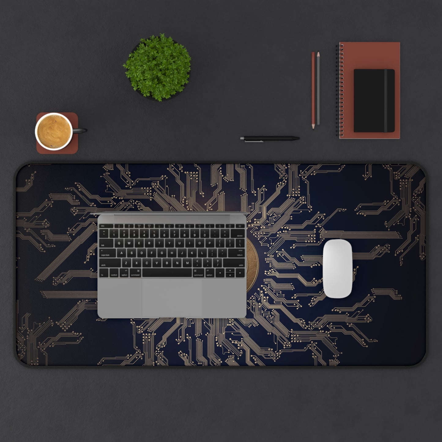Bitcoin Crypto Desk Mat – Digital Currency Themed Desk Mat by KlickieKeyz