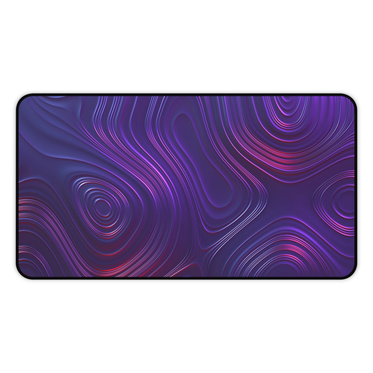 Abstract Purple & Pink Ripple Waves Desk Mat – Dreamy Desk Mat by KlickieKeyz