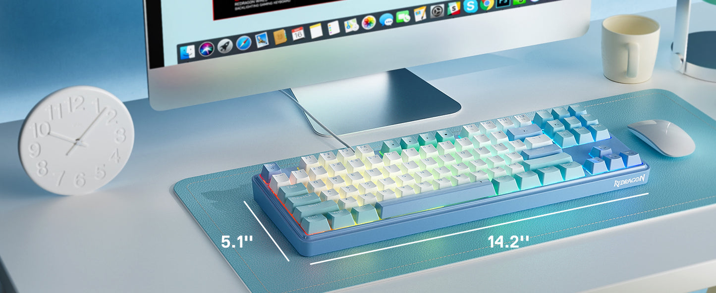 Redragon STAR BLADE K707 – 80% TKL Wired Mechanical Keyboard hosted by KlickieKeyz