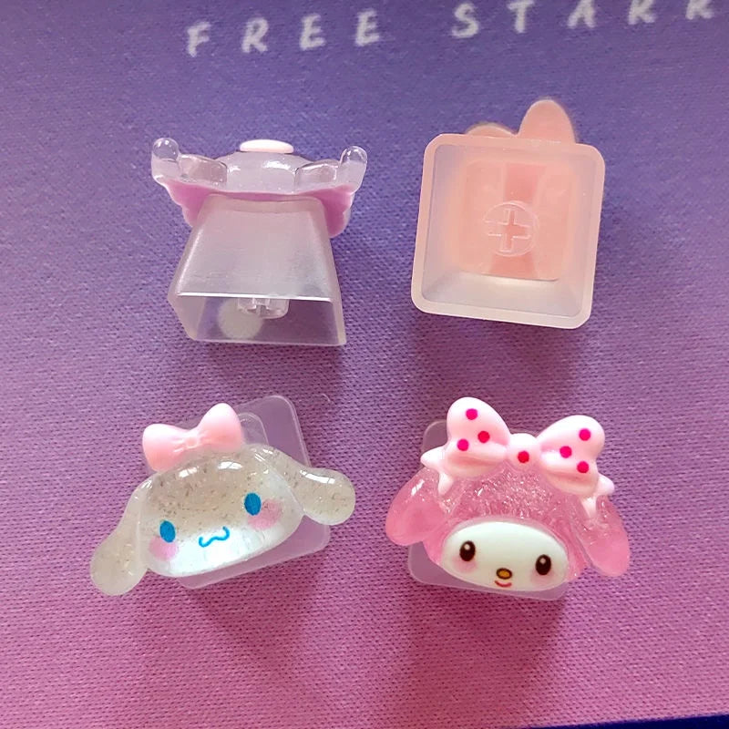 Sanrio Character Artisan Keycaps – Handmade Resin Keycaps for Mechanical Keyboards by KlickieKeyz