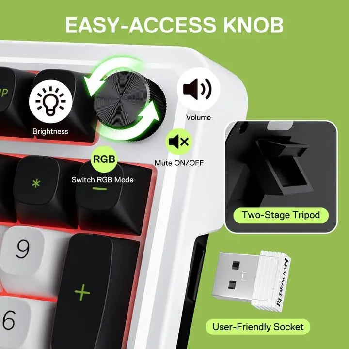 Redragon EISA MAX K686 Wireless Mechanical Gaming Keyboard – 96% Layout by Redragon | Hosted by KlickieKeyz